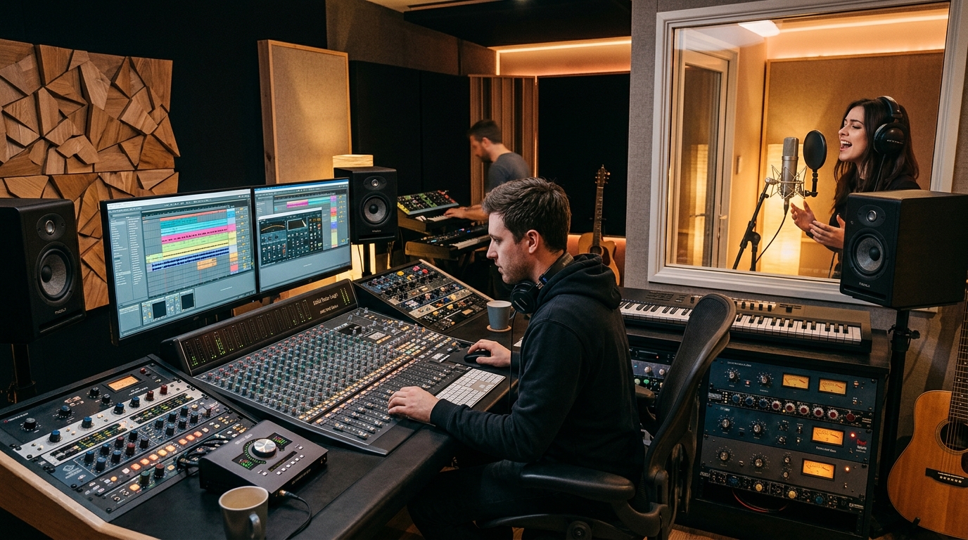 music production and audio mixing mastering studio services